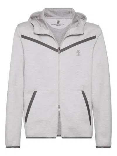 BRUNELLO CUCINELLI ZIP-UP SWEATSHIRT