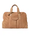 Brunello Cucinelli Zip-up Weekend Bag In Brown