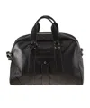 Brunello Cucinelli Zip-up Weekender Bag In Black