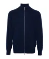 Brunello Cucinelli Wool And Linen Blend Blous In Black