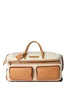 Brunello Cucinelli Grained Calfskin Trolley Bag In Neutral