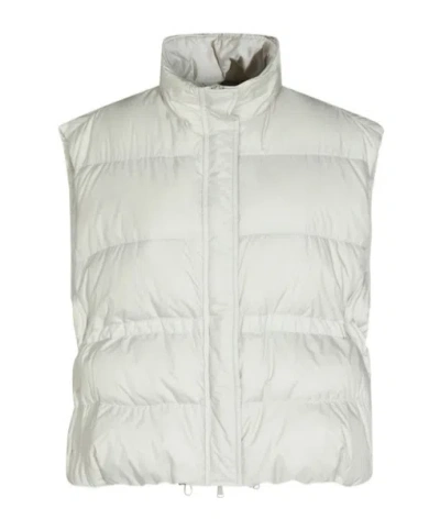Brunello Cucinelli Zipped Padded Vest In White