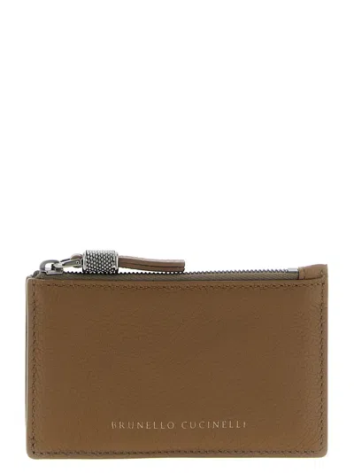 BRUNELLO CUCINELLI ZIPPER CARD HOLDER
