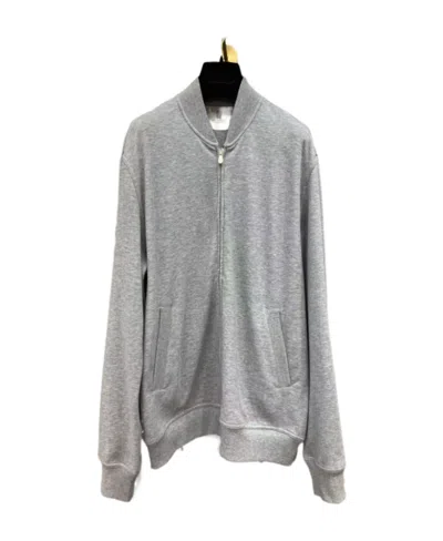 Brunello Cucinelli Zipper Long-sleeved Sweater In Gray