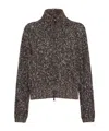 Brunello Cucinelli Braided Cardigan In Black