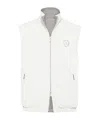 Brunello Cucinelli Zippered Vest In White