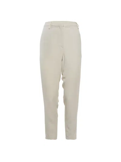 Pre-owned Brunello Cucinelli Zip-up Tailored Trousers In White
