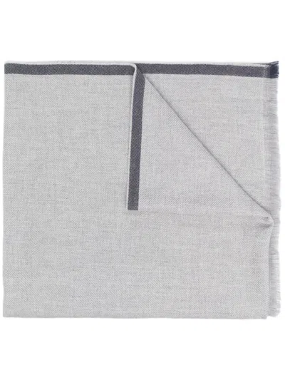 BRUNELLO CUCINELLI BRUNELLO CUCINELLISCARF LIGHT GREY/NAVY