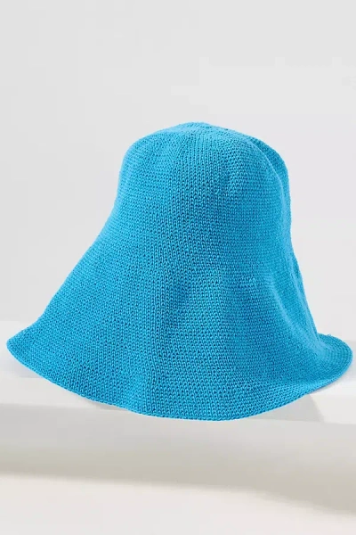 Brunna.co Bloom Oversized Bucket Hat In Blue
