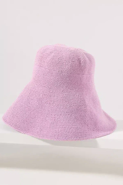 Brunna.co Bloom Oversized Bucket Hat In Purple