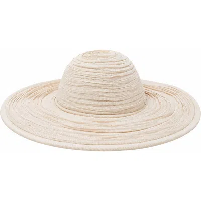 Brunna.co Chantilly Sculptural Jute Sun Hat In White
