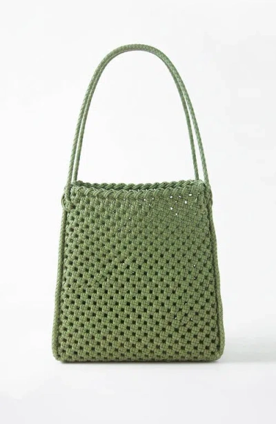 Brunna.co Julian Recycled Market Tote Bag In Green