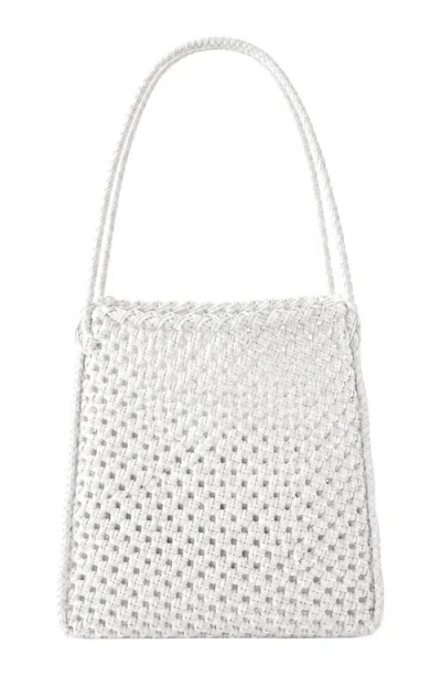 Brunna.co Julian Recycled Market Tote Bag In White