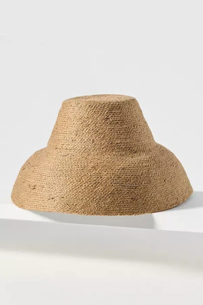 Brunna.co Naomi Jute Bucket Hat In Sand