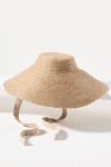 Brunna.co Reign Jute Straw Bucket Hat In Brown