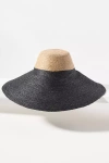 Brunna.co Riri Duo Jute Straw Bucket Hat In Black