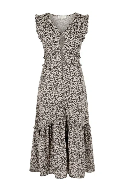 Brunna.co The Black Cherry Cotton Midi Vacation Dress
