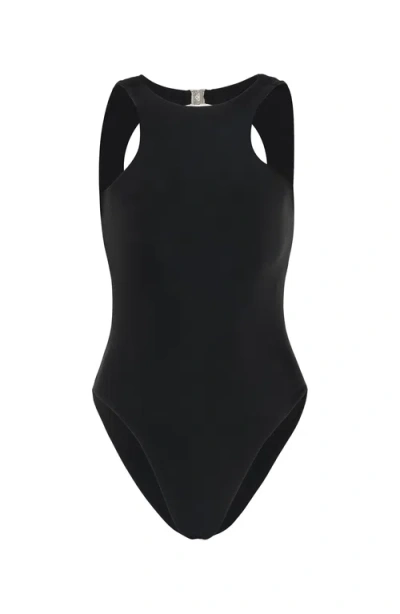 Brunna.co The Jupiter Open-back Recycled One-piece Swimsuit In Black