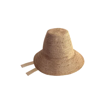 Brunna.co The Meg Jute Straw Hat In Sand
