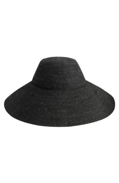 Brunna.co The Riri Jute Handwoven Straw Hat In Black