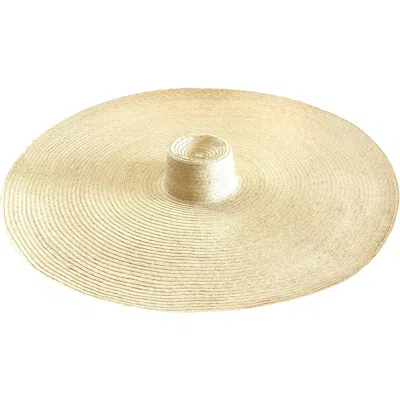 Brunna.co The Solana Oversized Straw Hat In Gold
