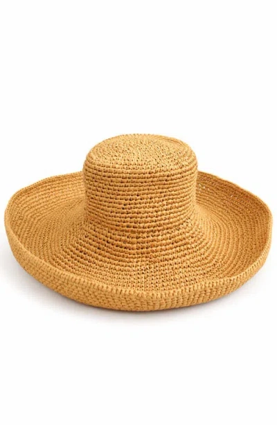 Brunna.co Ulu Raffia Rancher Medium Brim Hat In Red