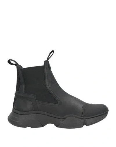 Bruno Bordese Man Ankle Boots Black Size 8 Leather