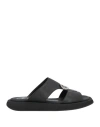 Bruno Bordese Man Sandals Black Size 9 Leather