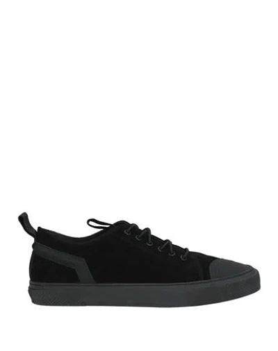 Bruno Bordese Man Sneakers Black Size 10 Leather, Textile Fibers