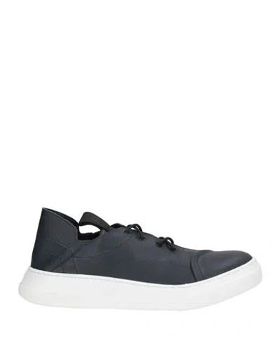 Bruno Bordese Man Sneakers Midnight Blue Size 10 Leather