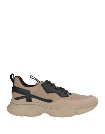 Bruno Bordese Man Sneakers Sand Size 10 Leather In Beige