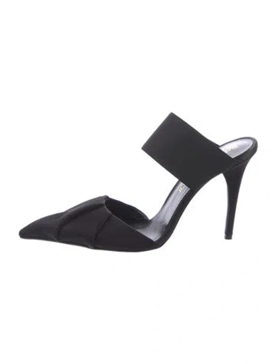 Pre-owned Bruno Frisoni Leather Mules In Black