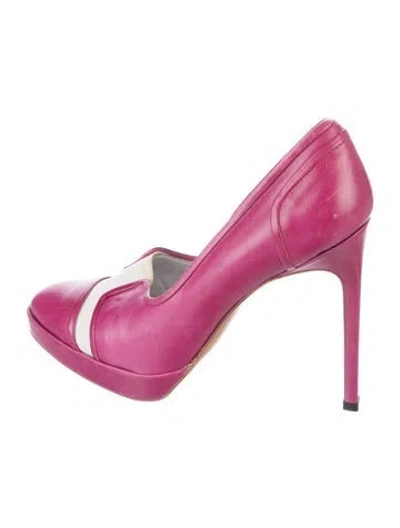 Pre-owned Bruno Frisoni Leather Pumps In Pink