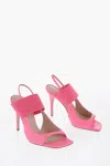 Bruno Frisoni Leather Tonic Slingback Sandals Withsqauare Toe 10,5cm In Pink