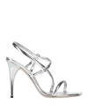 Bruno Frisoni Woman Sandals Silver Size 8 Leather In Silver