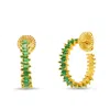 Bruno Magli Adelina Gold Earrings, Smeraldo In Multi