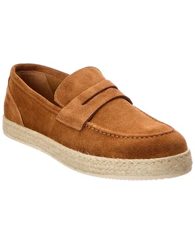 Bruno Magli Amalfi Suede Loafer In Animal Print