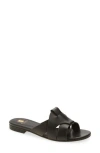 Bruno Magli Andria Woven Slide Sandal In Black