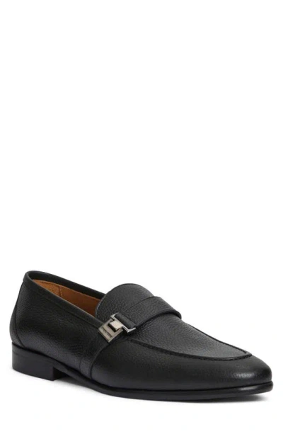 Bruno Magli Men's Arlo Leather Loafers In Black Tumbled