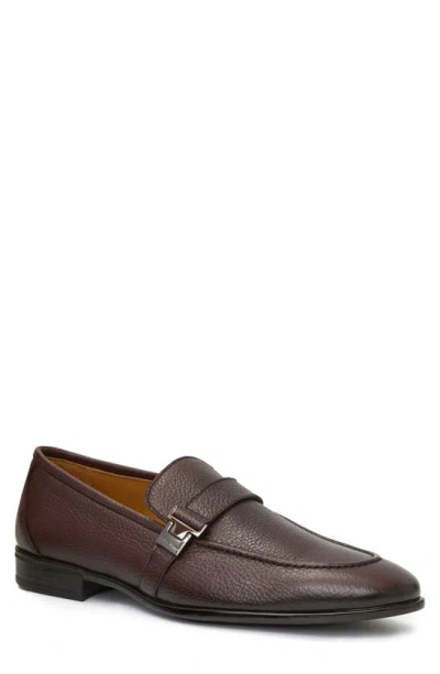 Bruno Magli Arlo Loafer In Brown Tumbled