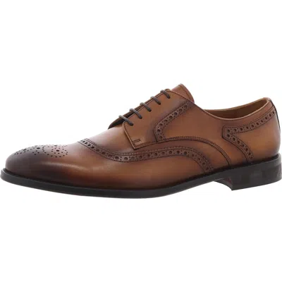 Bruno Magli Attilio Mens Brogue Leather Oxfords In Green