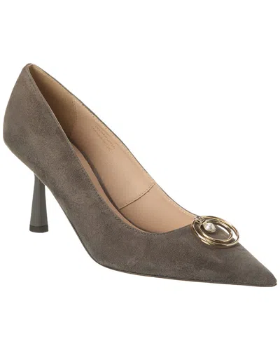 Bruno Magli Babette Suede Pump In Grey