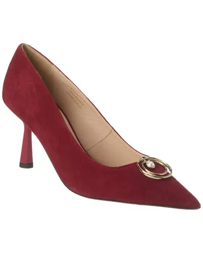 Bruno Magli Babette Suede Pump In Red