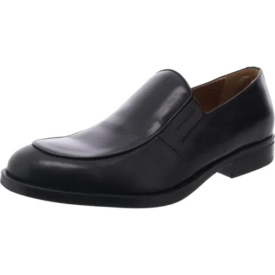 Bruno Magli Barberino Mens Padded Insole Leather Loafers In Black