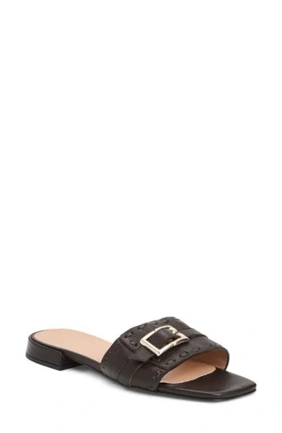 Bruno Magli Bellini Buckle Strap Slide Sandal In Black