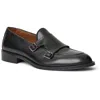 Bruno Magli Biagio Mens Buckle Leather Monk Shoes In Black