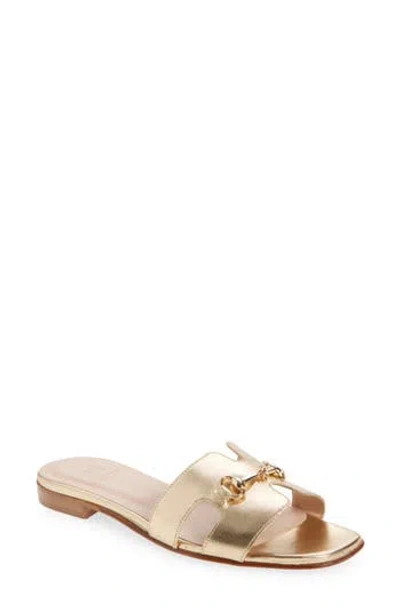 Bruno Magli Bit Slide Sandal In Gold
