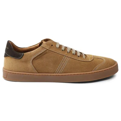 Bruno Magli Bono Sneakers Men's Us 7 Brown Cognac Suede Lifestyle Shoes Khd834