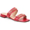 Bruno Magli Brunella Slide Sandal In Red