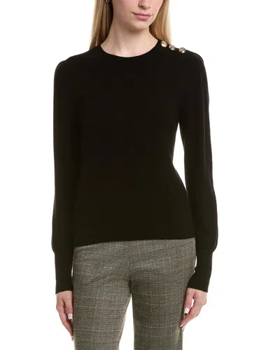 BRUNO MAGLI BUTTON SHOULDER WOOL & CASHMERE-BLEND SWEATER